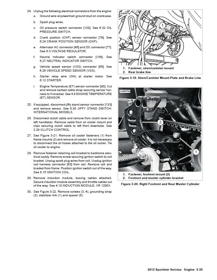 2012 Harley Davidson XLH883L Sportster Low Service Manual