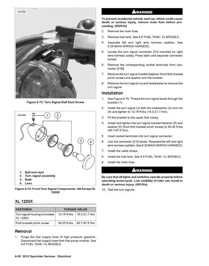 2012 Harley Davidson XLH883N Sportster Iron Service Manual