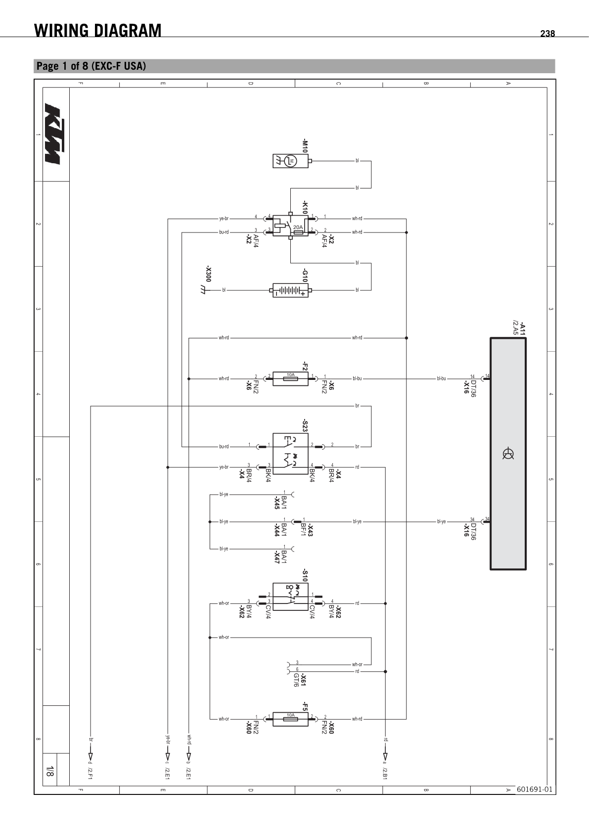 2012 KTM 350 XCFW XCF-W Service Manual