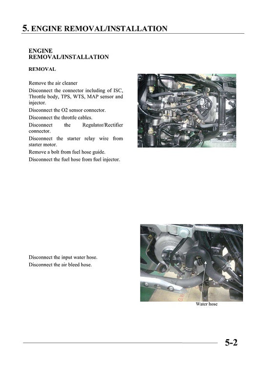 2012-2017 KYMCO Grand Dink / G-Dink 300i 300cc Manual de servicio de scooter