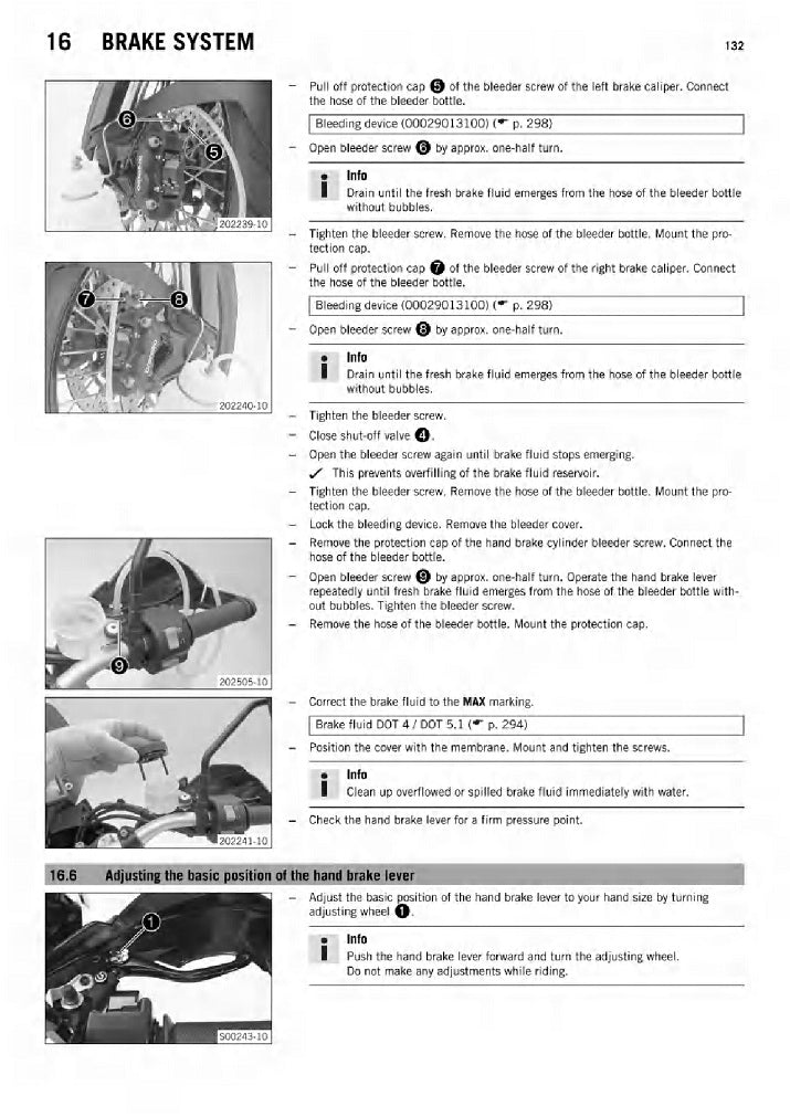 2014-2016 KTM RC 390 Manual de servicio