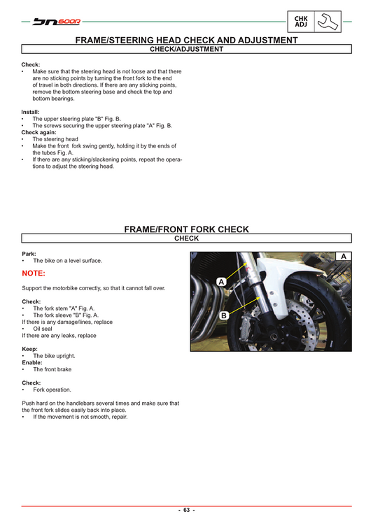 Manual de servicio Benelli BN600 2013-2019