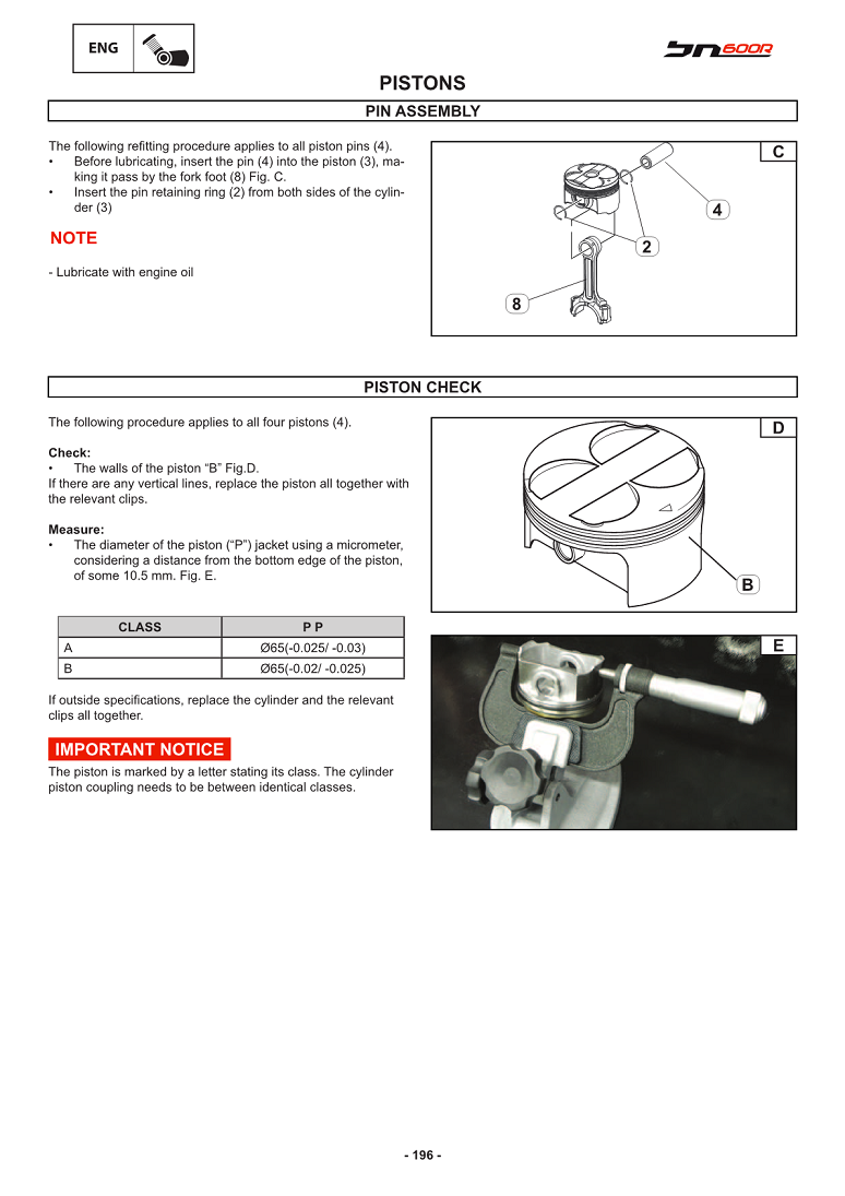 2013-2019 Benelli BN600 Service Manual