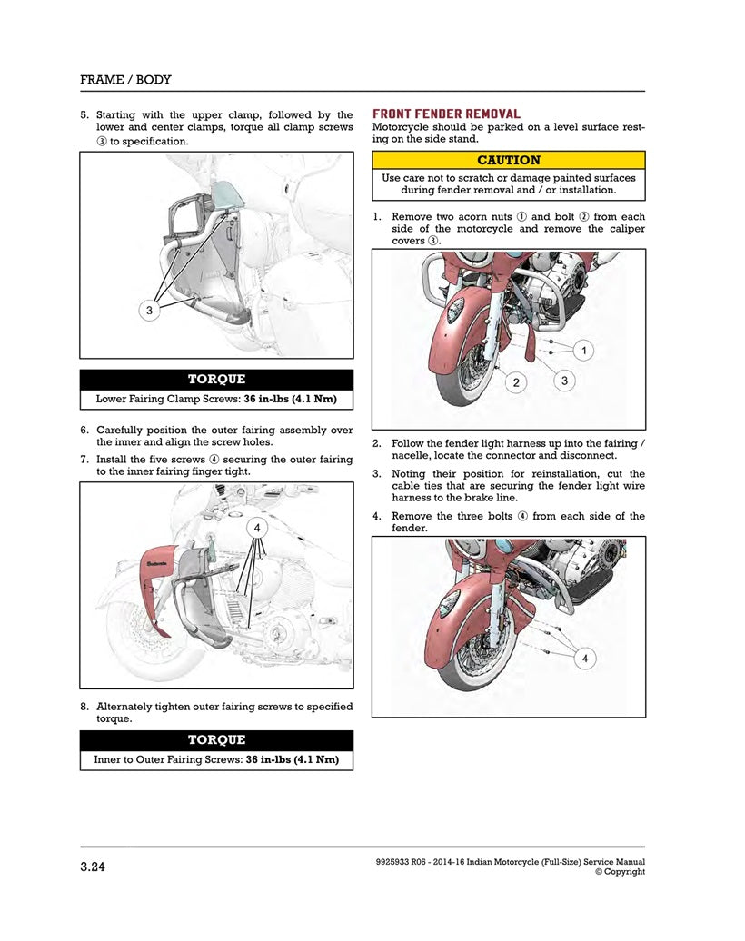 2014-2016 Indian Chief Classic Service Manual