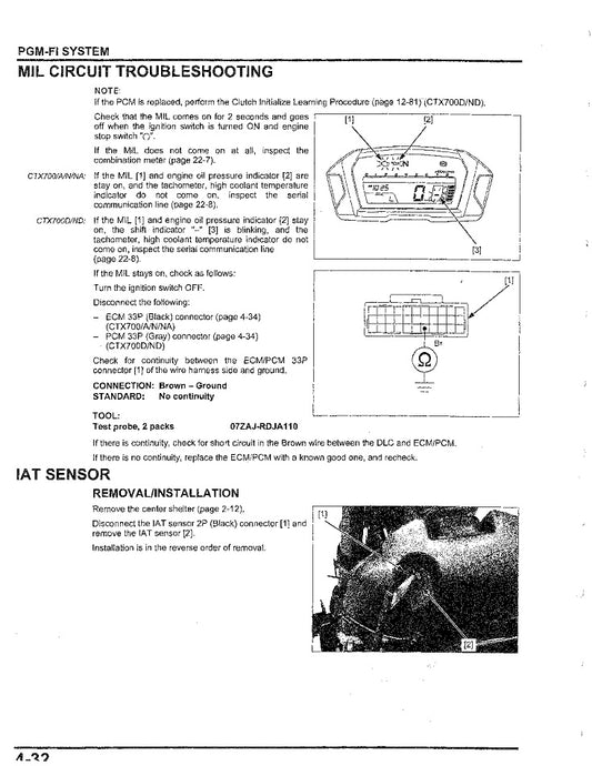 2014-2018 Honda CTX700N CTX 700N Service Manual