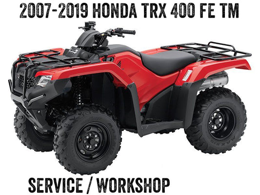 2014-2019 Honda TRX 420 TRX420 FA1 FA2 FA5 FA6 TM1 TE1 FM1 FM2 FE1 Fourtrax 4x4 ATV Quad Manual