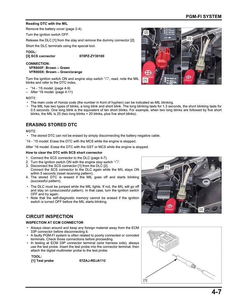 2015-2021 Honda Interceptor Crossrunner VFR800X V4 Service Manual