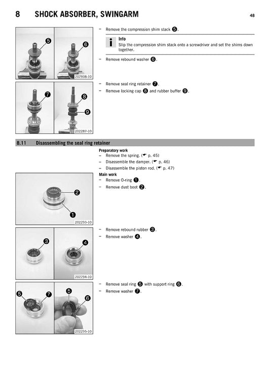 2014-2016 KTM RC 390 Manual de servicio