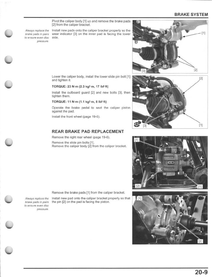 2014 onwards Honda Pioneer SXS 700 4x4 ATV SxS Manual