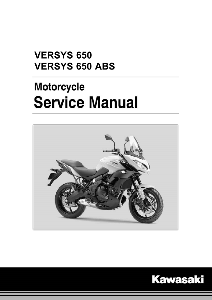 2015-2021 Kawasaki Versys KLE 650 Manual de servicio