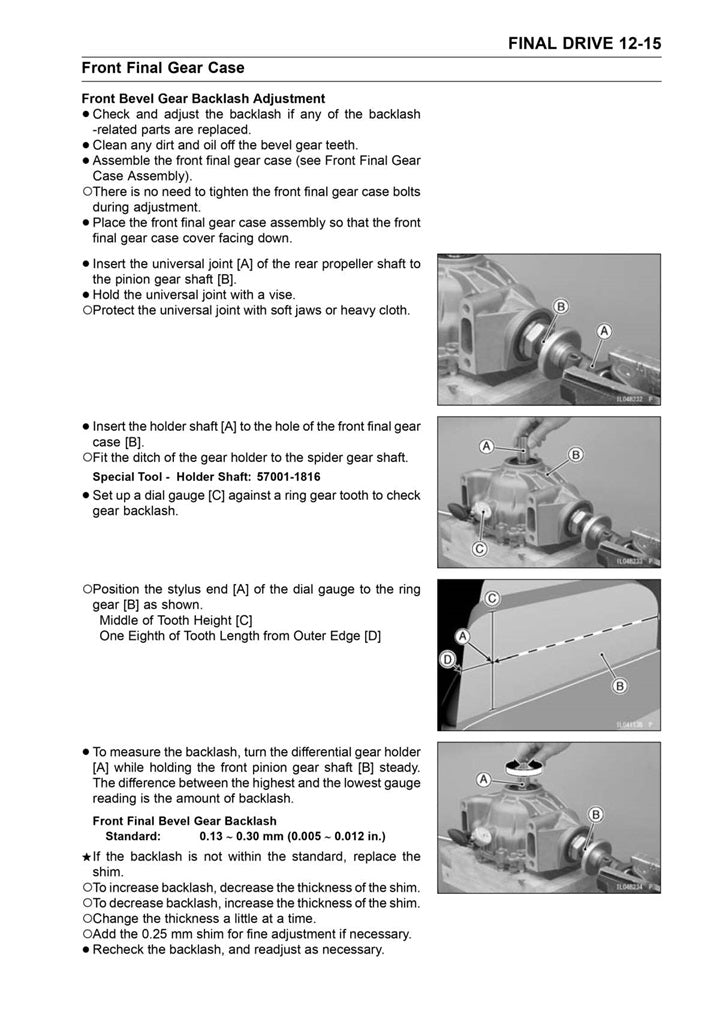 2015-2019 Kawasaki Mule Pro FXT Utility Vehicle Service Manual