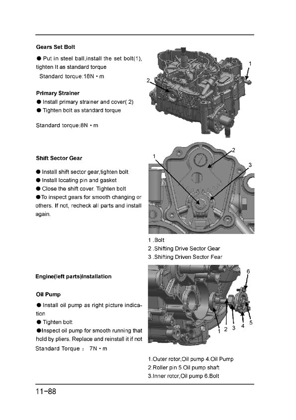 2016 Onwards CFMOTO UForce 550 CF500 SxS Service Manual