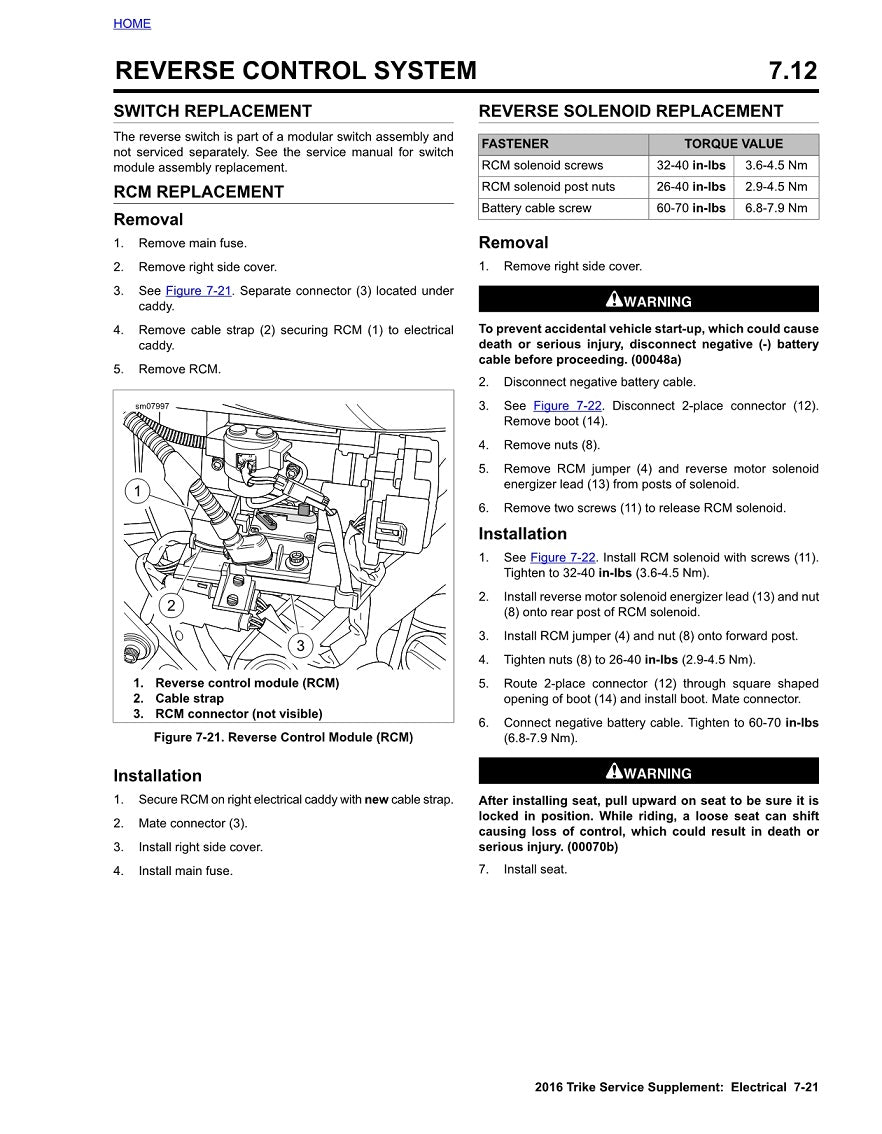 2016 Harley Davidson FLHTCUTG Tri Glide Ultra Trike Service Manual