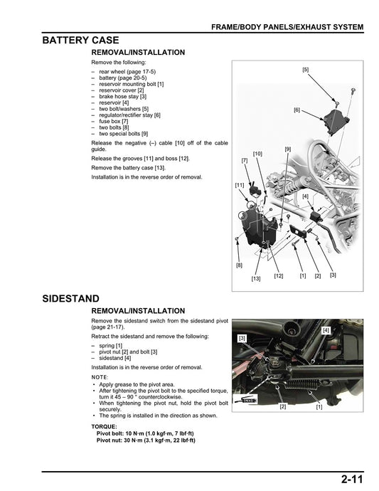 Manual de servicio rebelde Honda CMX500 2017-2019