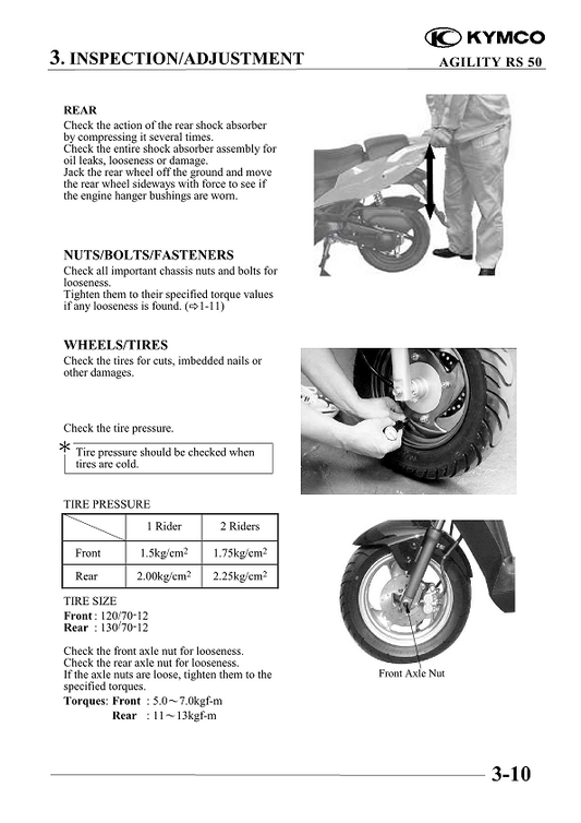 2017-2022 KYMCO Agility RS50 RS 50 4t Scooter Service Manual