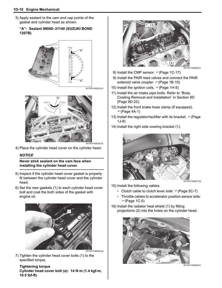 2017 to 2025 Suzuki GSXR1000A ABS GSX-R 1000 Service Manual