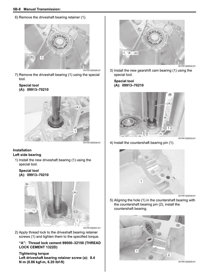 2017 to 2025 Suzuki GSXR1000R GSX-R 1000 R Service Manual