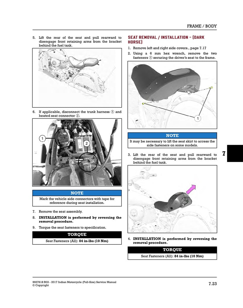 2017-2018 Indian Chief Classic Service Manual