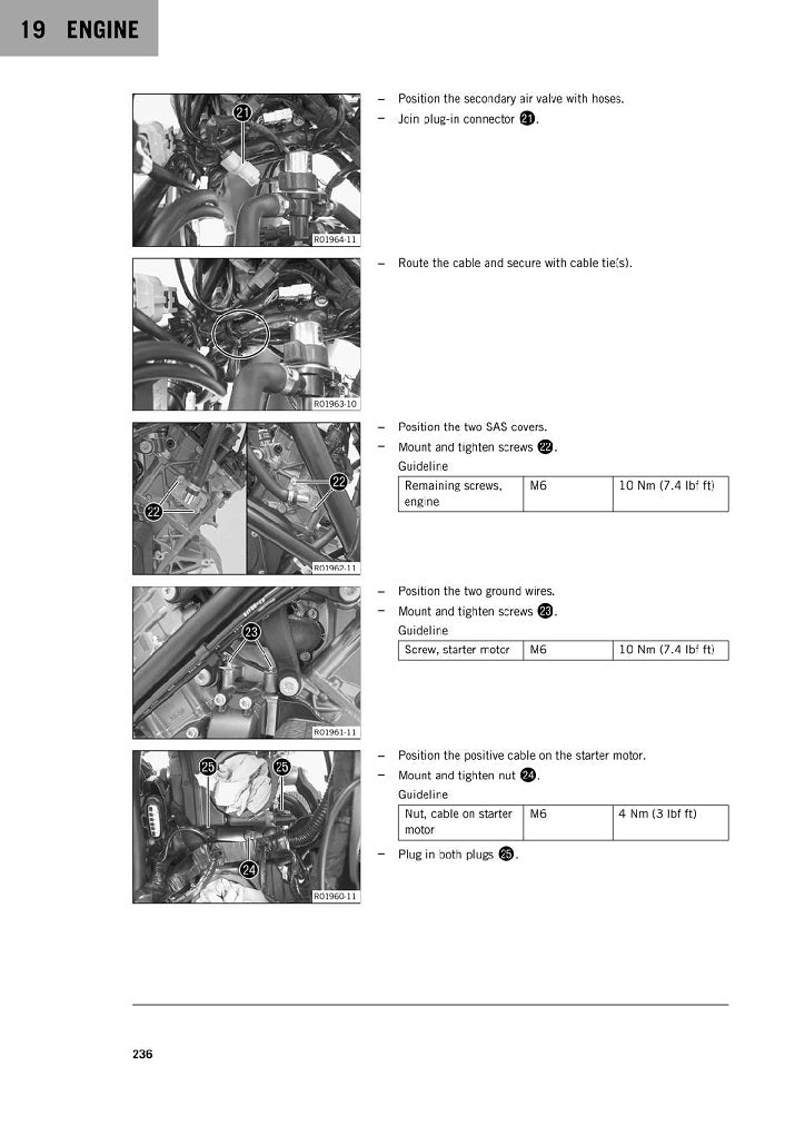 2014-2016 KTM RC 390 Manual de servicio