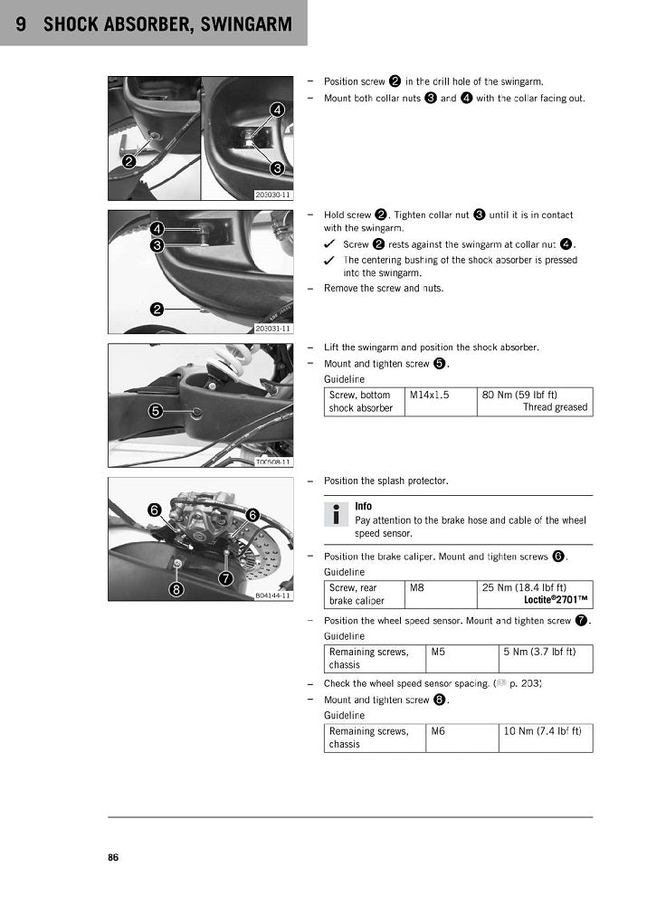 2014-2016 KTM RC 390 Manual de servicio