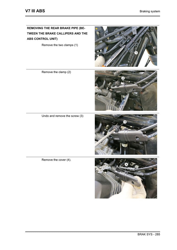 2017-2020 Moto Guzzi V7 III Stone Service Manual