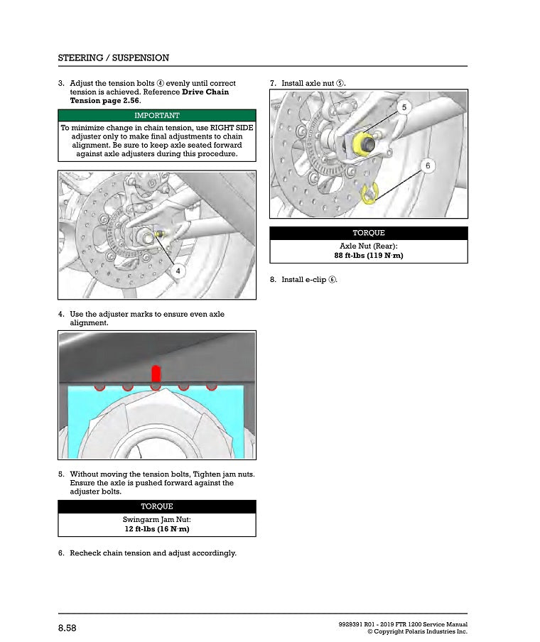 2019-2020 Indian Motorcycles FTR1200 Service Manual