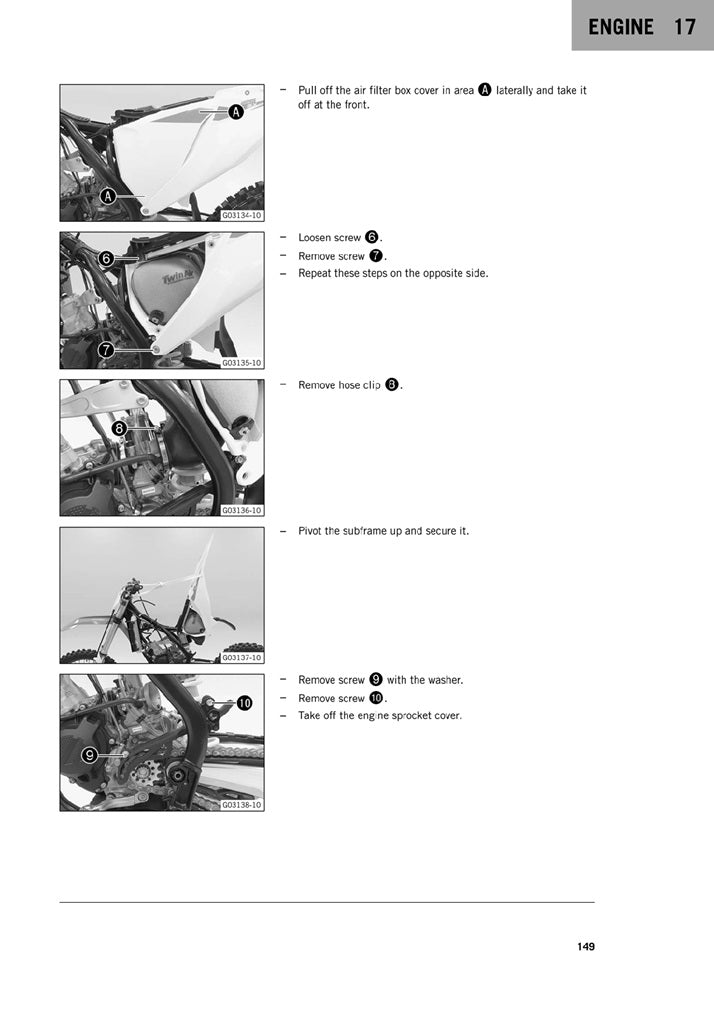 2019-2021 KTM 125SX 125 SX Service Manual