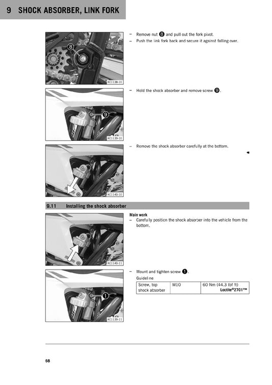 2019-2021 KTM 125SX 125 SX Service Manual