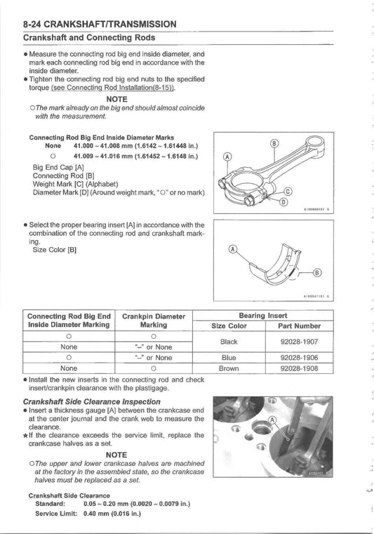 2019-2022 Kawasaki W800 EJ800 Service Manual