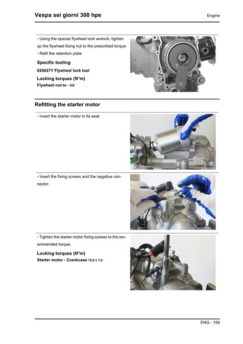 2019-2022 Vespa SEI Giorni 300 HPE Scooter Service Manual