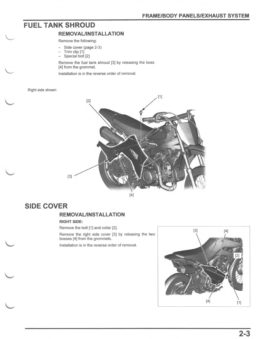 2019 to 2025 Honda CRF 110 CRF110F Service Manual