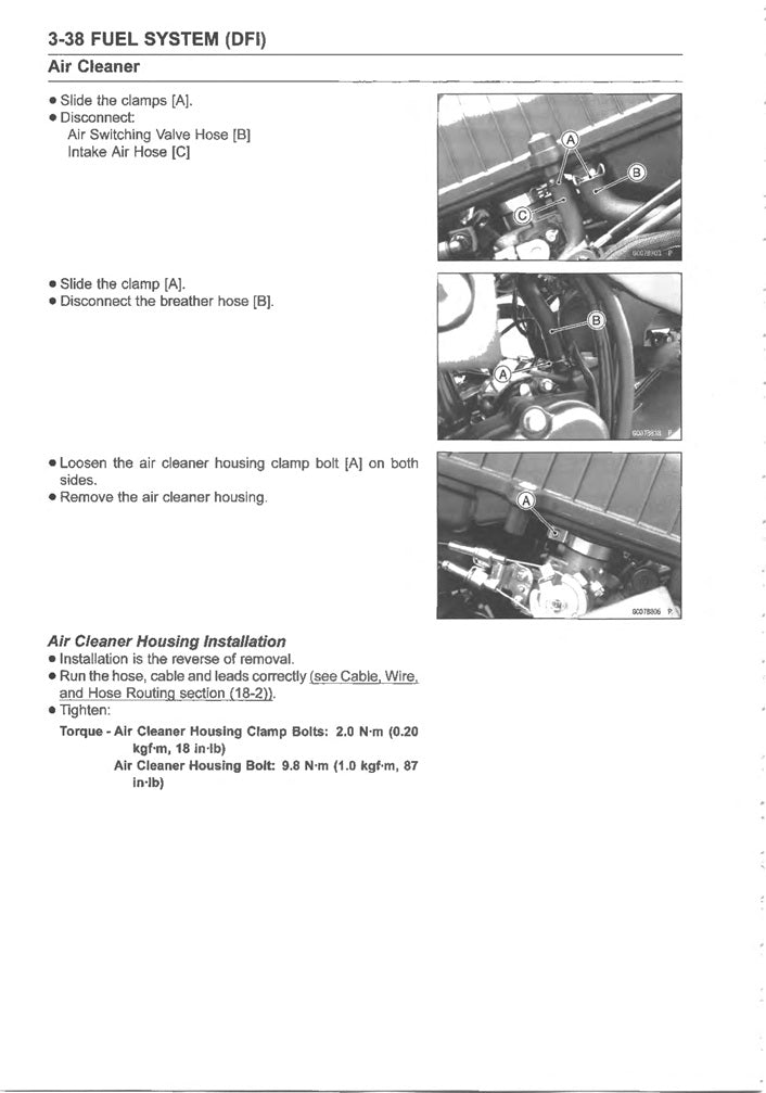2019 to 2025 Kawasaki Z400 ER400 Service Manual