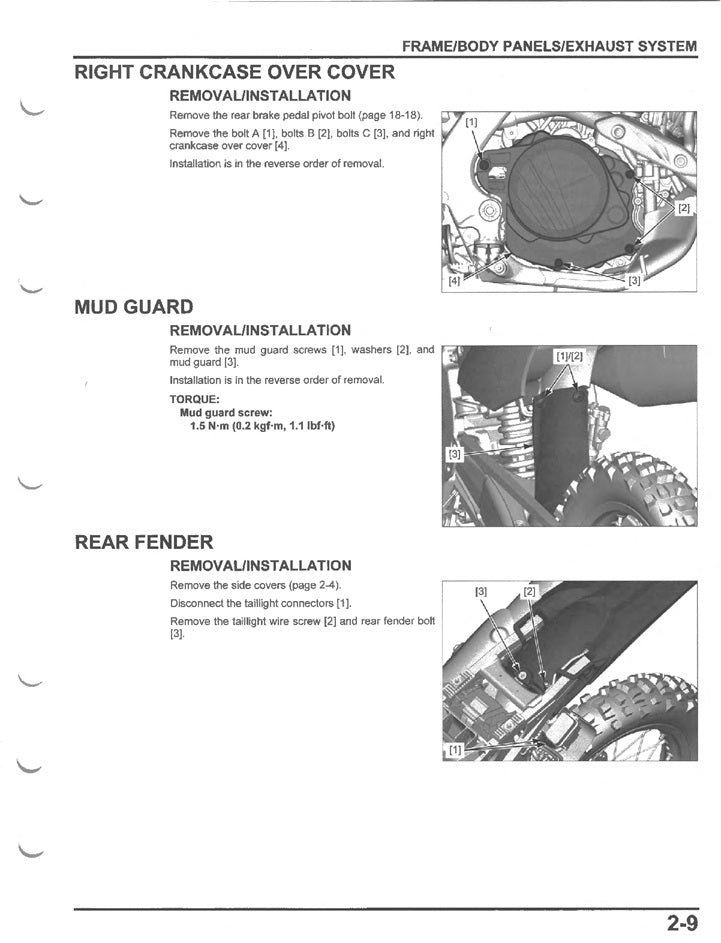 2019-2027 Honda CRF 450 X CRF450X Service Manual