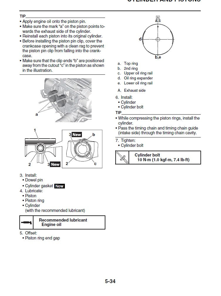 2020-2021 Yamaha XP500 XP560 Tmax Scooter Service Manual