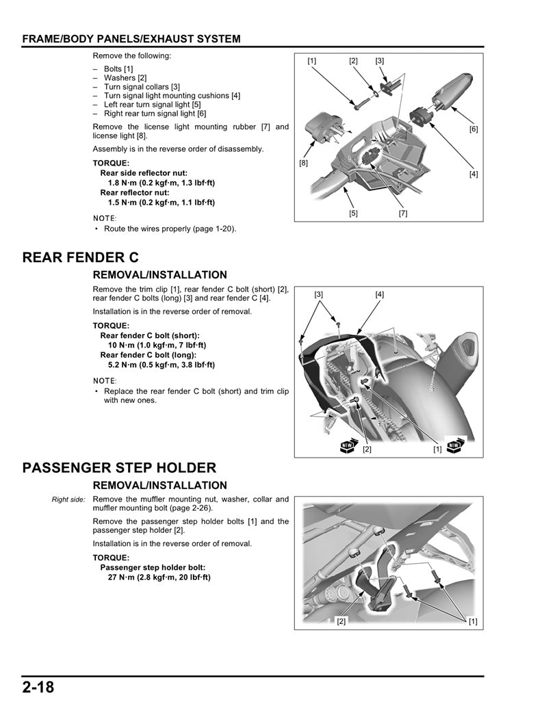 2020-2023 Honda CBR1000RR-RSP CBR1000 SP Fireblade Service Manual