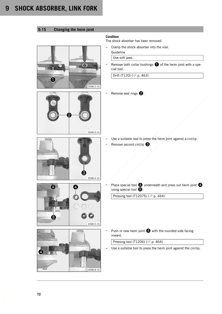 2014-2016 KTM RC 390 Manual de servicio