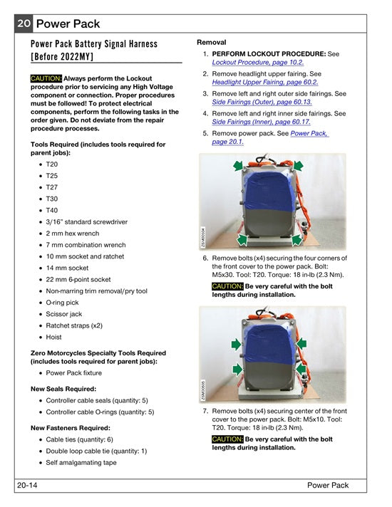 2020-2024 Zero SRS SR/S Service Manual