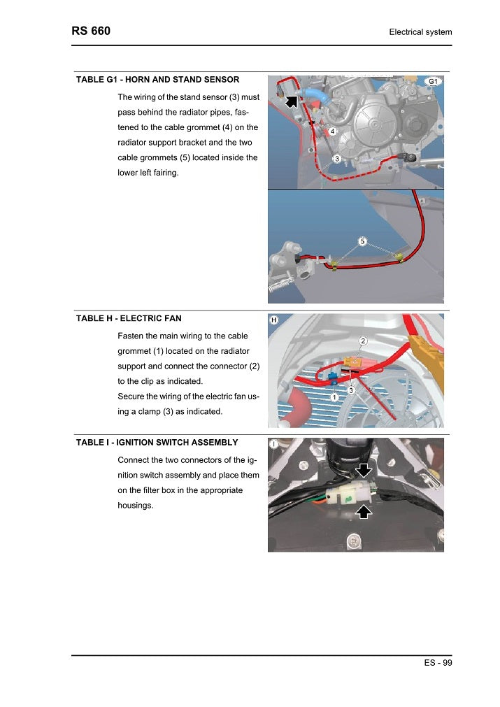 2020-2023 Aprilia RS660 RS 660 Manual de servicio doble