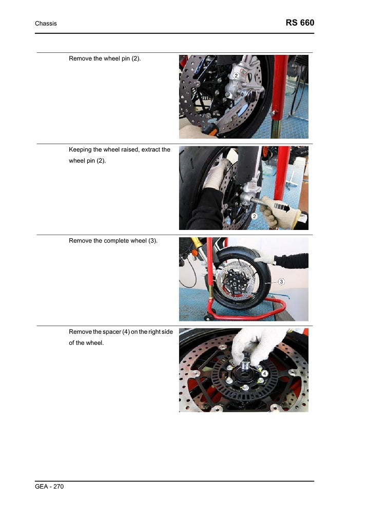 2020-2023 Aprilia RS660 RS 660 Manual de servicio doble