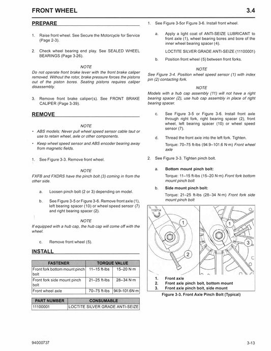 2020 Harley Davidson FLFBS Softail Fat Boy 114 Service Manual