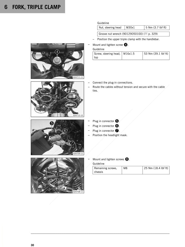 2014-2016 KTM RC 390 Manual de servicio