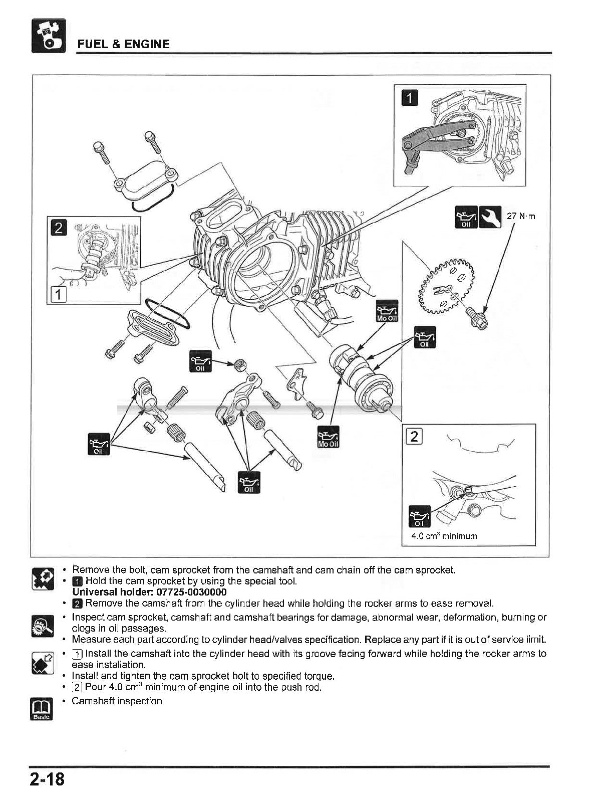 2020-2022 Honda CT125 CT125A Trial Hunter Cub Service Manual