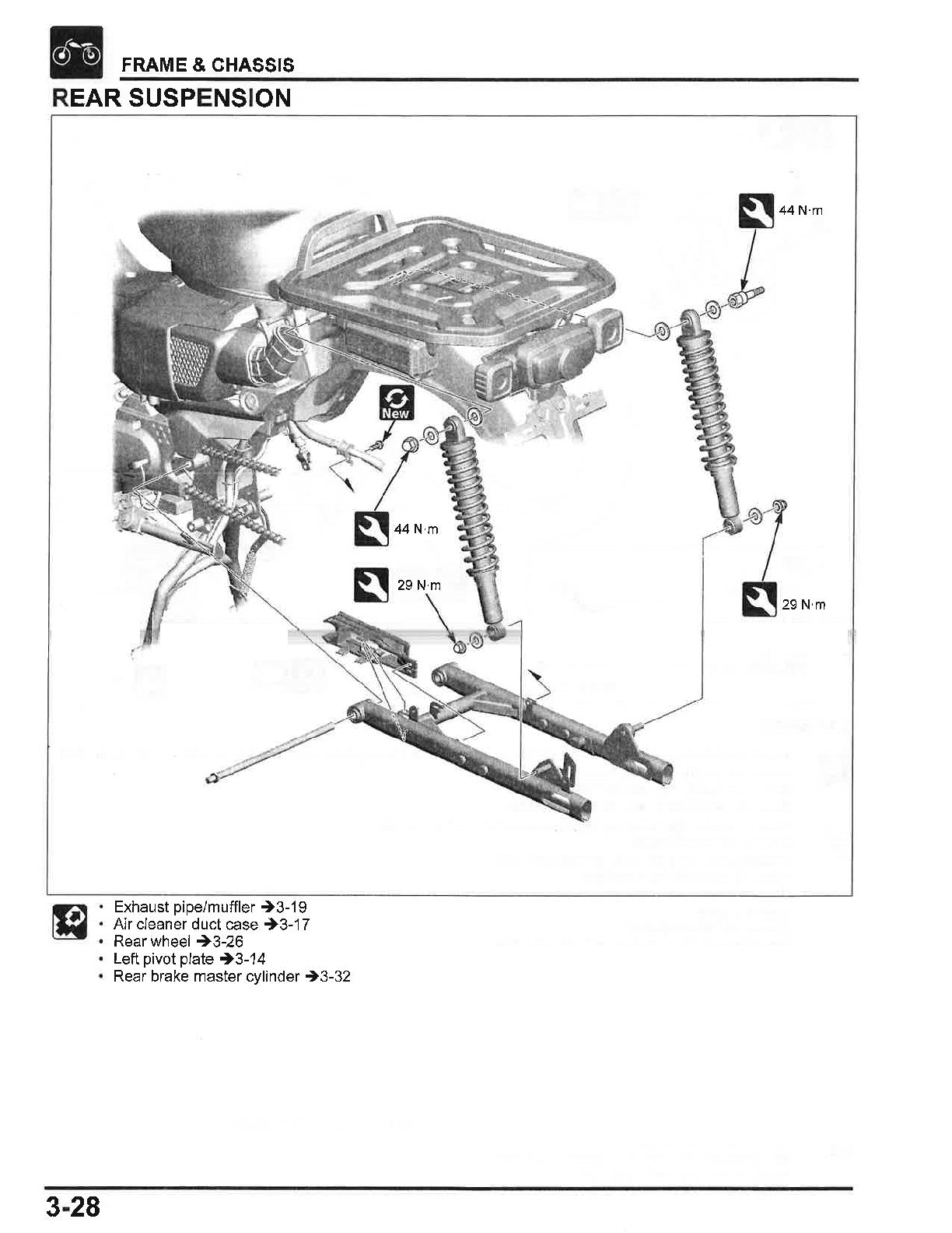 2020-2022 Honda CT125 CT125A Trial Hunter Cub Service Manual