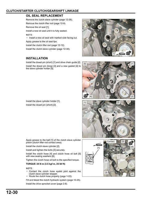 2021-2024 Honda CRF 450 CRF450R Service Manual