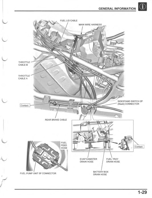 2021-2024 Honda PCX150 Scooter Service Manual