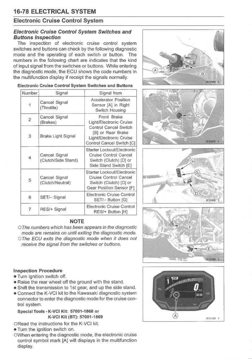 2016-2019 Kawasaki ZX10-R Ninja Servicehandbuch