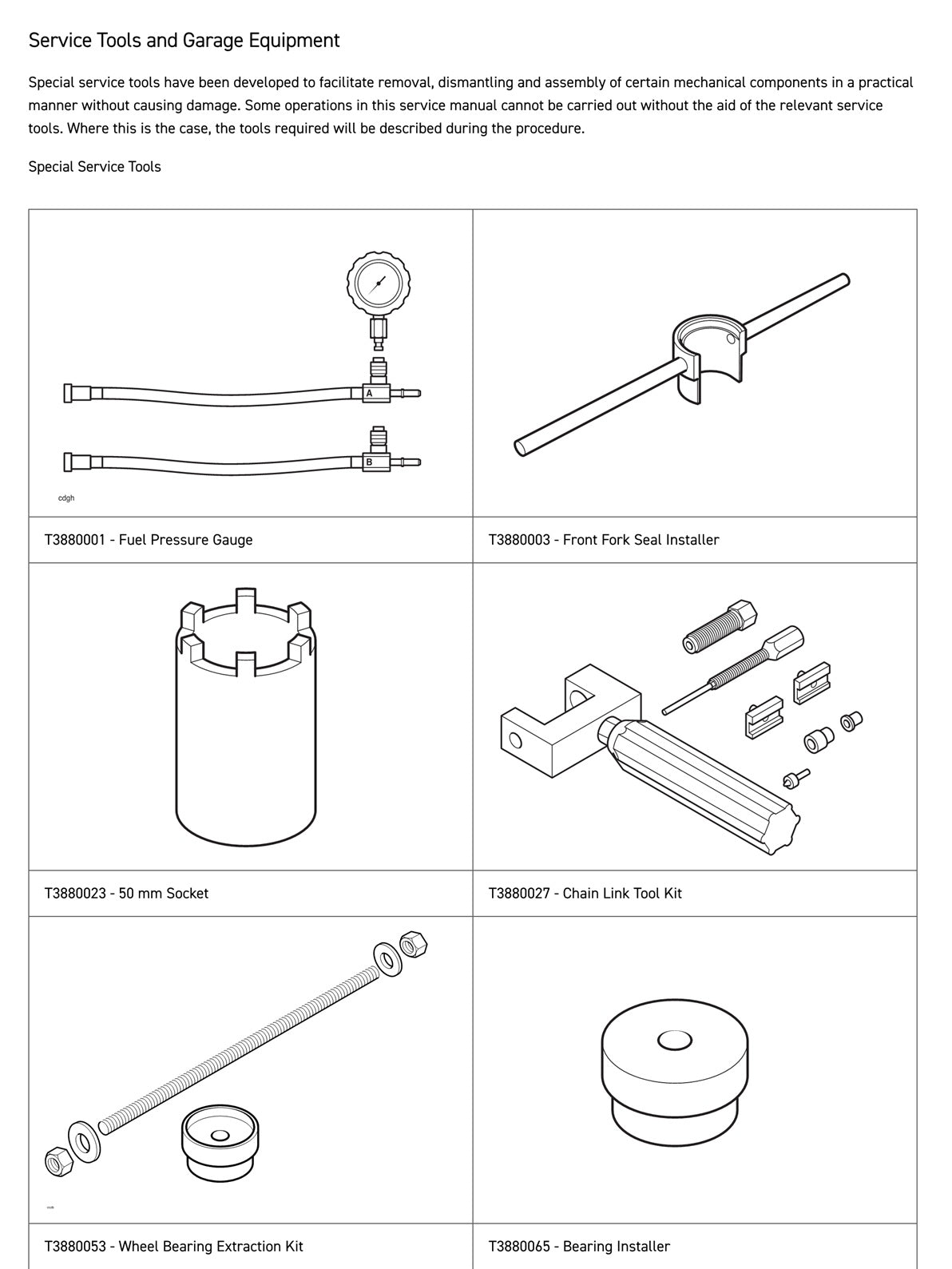 2021-2024 Triumph Trident 660 Service Manual