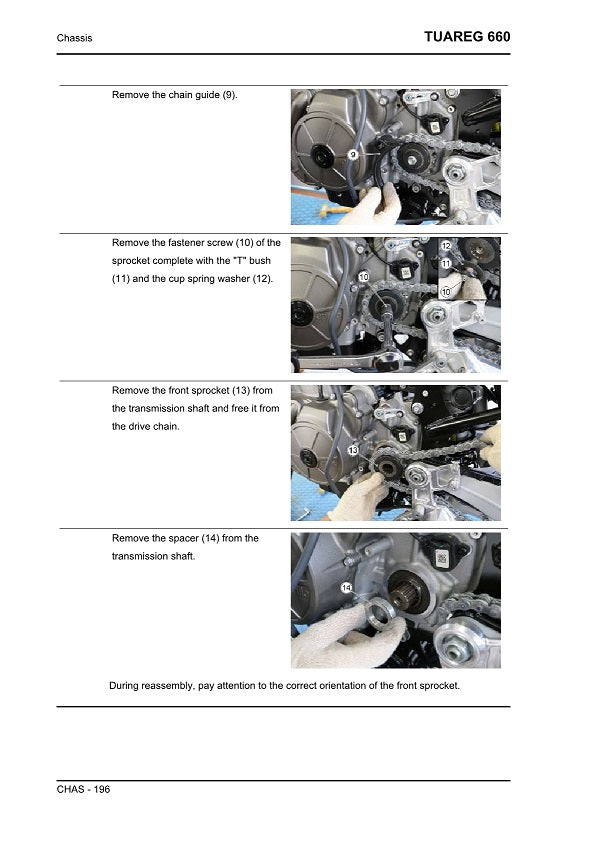 2021-2023 Aprilia Tuareg 660 Manual de servicio doble