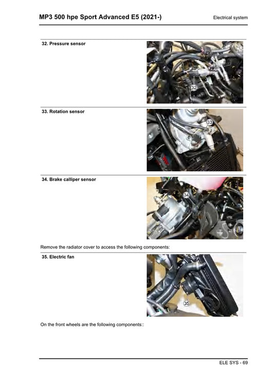 2006-2012 Aprilia SportCity One 125 Manual de servicio de scooter