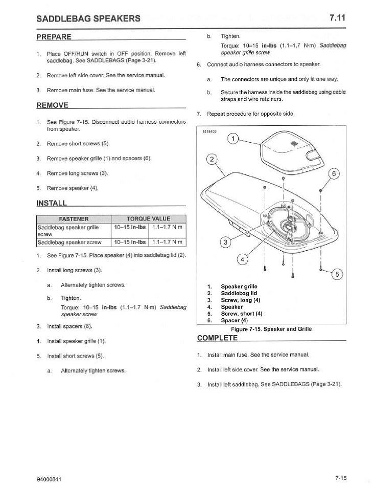 2021 Harley Davidson FLTRXSE CVO Road Glide Service Manual